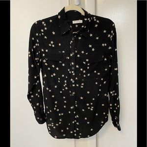 Equipment slim signature silk shirt